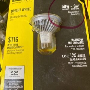 EcoSmart LED Light Bulbs -Bright White, Damp Location, Dimmable MR16